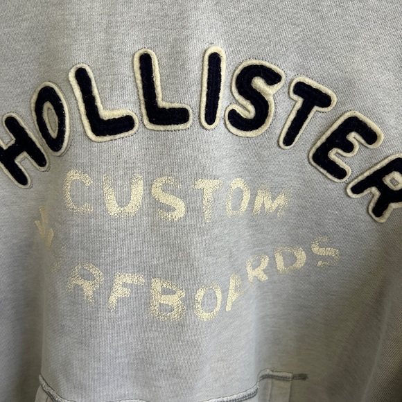 GUC vintage Hollister Custom Surfboards size L LGray Hoodie. Perfectly broken in - Picture 3 of 11